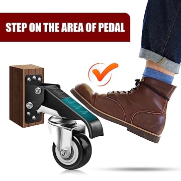 SPACECARE Heavy Duty Retractable Caster Kit for Workbenches