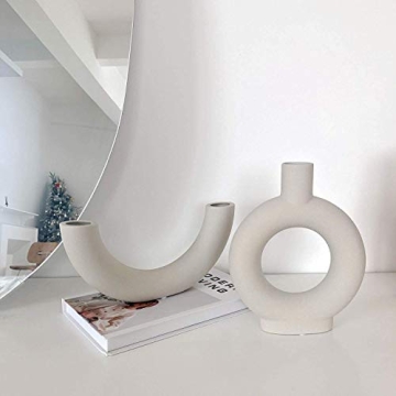 Eastern Rock Modern Ceramic Vase for Home and Office