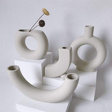 Eastern Rock Modern Ceramic Vase for Home and Office