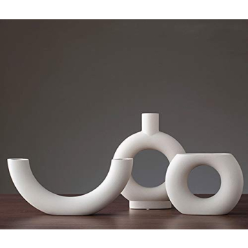 Eastern Rock Modern Ceramic Vase for Home and Office