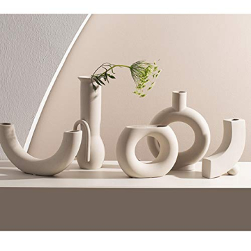 Eastern Rock Modern Ceramic Vase for Home and Office