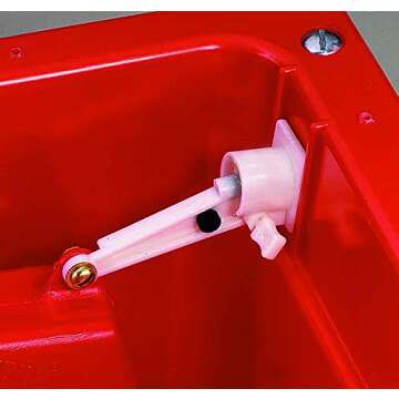 Little Giant® Automatic Animal Waterer | Float Controlled Automatic Waterer for Livestock | Heavy Duty and Durable | Made in USA | 4 Gallon | Red