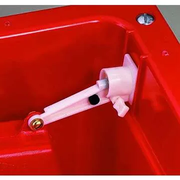 Little Giant® Automatic Animal Waterer | Float Controlled Automatic Waterer for Livestock | Heavy Duty and Durable | Made in USA | 4 Gallon | Red