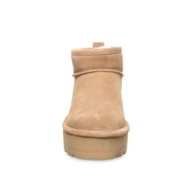 BEARPAW Women's Retro Shorty Iced Coffee Solid Boot Size 8 | Women's Ankle Boot | Comfortable Winter Boot