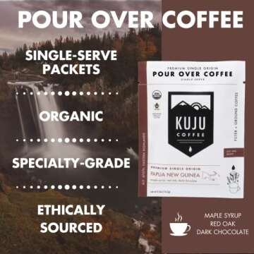 Kuju Coffee Premium Single-Serve Pour Over | Eco-Friendly 6-Pack