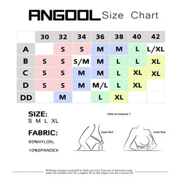 ANGOOL Strapless Comfort Wireless Bra with Slip Silicone Bandeau Bralette Tube Top 1Pack Black
