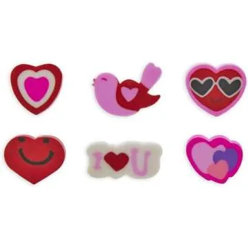 Juvale Mini Valentine Erasers for School Events