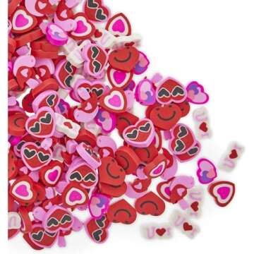 Juvale Mini Valentine Erasers, Party Favors (300 Pieces)