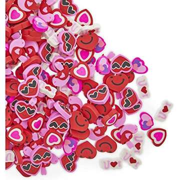 Juvale Mini Valentine Erasers, Party Favors (300 Pieces)