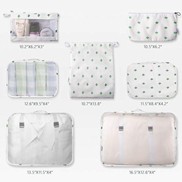 Effortlessly Organize Your Travel with 7 Pcs Packing Cubes