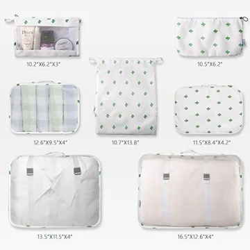Effortlessly Organize Your Travel with 7 Pcs Packing Cubes
