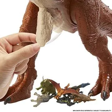 Mattel Jurassic World Colossal Carnotaurus Toro Dinosaur Action Figure Camp Cretaceous with Stomach-Release Feature, 36-in Long, Realistic Sculpting, Kid Gift Age 4 Years & Up