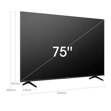 Hisense 75” Class U6 Series ULED 4K UHD Smart Fire TV (75U6HF, 2024) - QLED, Full Array Local Dimming, 600-Nit, Dolby Vision HDR 10+, HDMI 2.1, MEMC, 240 Motion Rate with VRR, Alexa Compatibility