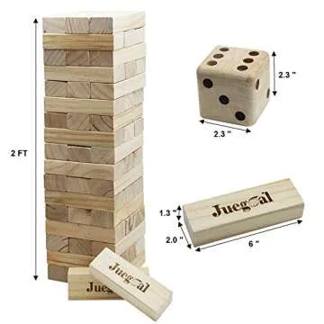 Juegoal Giant Tumble Tower Blocks Game for All Ages