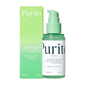 PURITO Centella Unscented Serum & Mighty Bamboo Panthenol Cream Glow Duo Glass Skin Duo Set