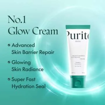 PURITO Centella Unscented Serum & Mighty Bamboo Panthenol Cream Glow Duo Glass Skin Duo Set