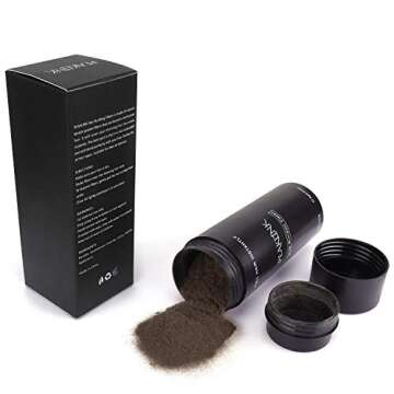 Hair Fibers for Thinning Hair - 100% Undetectable Natural keratin Formula - Instantly Thickens for Men & Women, Completely Conceals Hair Loss - Hair Loss Concealer 0.97oz(27.5g) (Middle Brown)