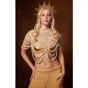 Zivyes Halo Crown Sunburst Spike Headpiece for Women