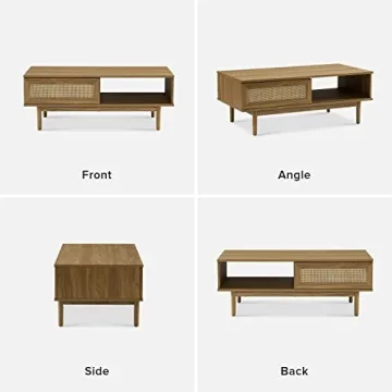 Mopio Haylee Coffee Table - Modern Boho Storage Solution