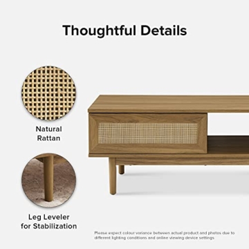 Mopio Haylee Coffee Table - Modern Boho Storage Solution