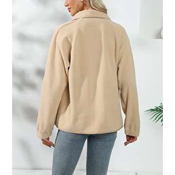 REVETRO Womens Winter 2023 Fleece Jacket with Pockets