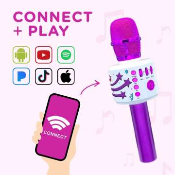 Bluetooth Karaoke Microphone - Fun & Wireless Singing!
