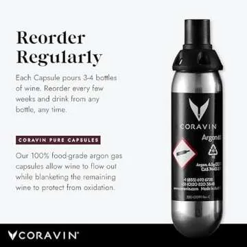 Coravin Argon Capsules for Perfect Wine Preservation Pack