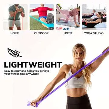 Resistance Bands for Working Out | 7Ft Long Resistance Bands | Exercise Bands with Carry Pouch and Door Anchor I Latex Free Workout Bands Including an Exclusive E-Book