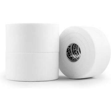 Hampton Adams | Shark Tank Featured | 3-Pack White Athletic Sports Tape – Strong, Easy Tear, No Re...
