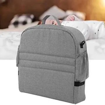 Foldable Travel Cot, Multifunctional Waterproof Outdoor Portable Travel Cot (Grey)