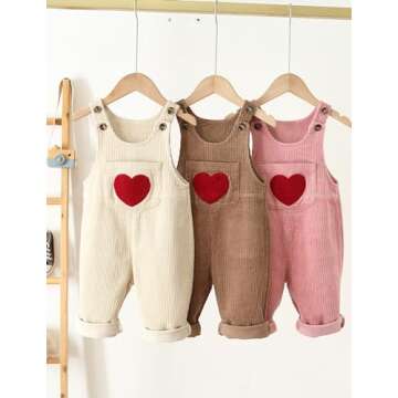Happy Cherry Baby Boy Girl Corduroy Bib Overalls Cotton Trousers Jumpsuit Cute Suspender Overalls 18-24M