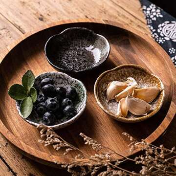 Buy Mozacona 3pcs Ceramic Dipping Bowls for Sauces