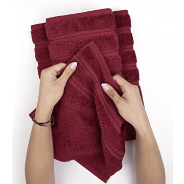 Luxury 4 Piece Bath Towel Set, 100% Cotton Turkish Towels