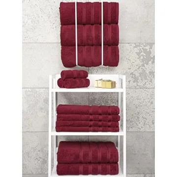 Luxury 4 Piece Bath Towel Set, 100% Cotton Turkish Towels