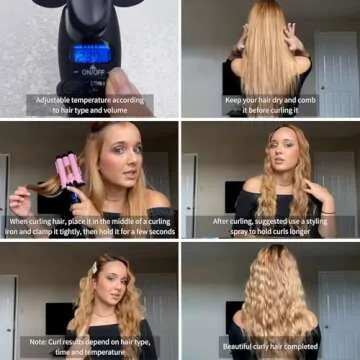 Triple Barrel Curling Iron for Beautiful Curls