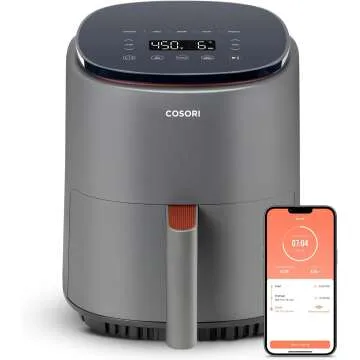 COSORI 4 Qt Air Fryer with 7 Functions & Recipes