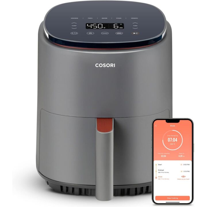 COSORI 4 Qt Air Fryer with 7 Functions & Recipes