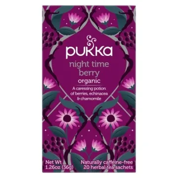 Pukka Night Time Berry Herbal Tea, Organic with Chamomile, 60 Bags