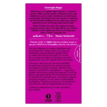 Pukka Night Time Berry Herbal Tea, Organic with Chamomile, 60 Bags
