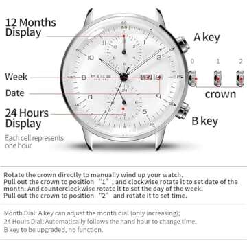 FEICE Men’s Bauhaus Automatic Watch for Timeless Style