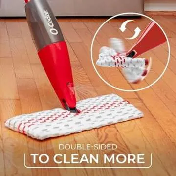 O-Cedar ProMist MAX Spray Mop, PMM with 3 Extra Refills, Red