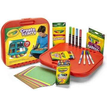 Crayola Create 'N Carry Art Set for Kids Ages 5+