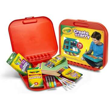 Crayola Create 'N Carry Art Set for Kids Ages 5+