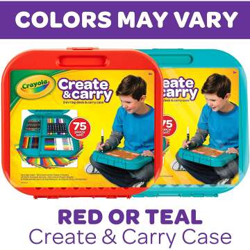 Crayola Create 'N Carry Art Set for Kids Ages 5+
