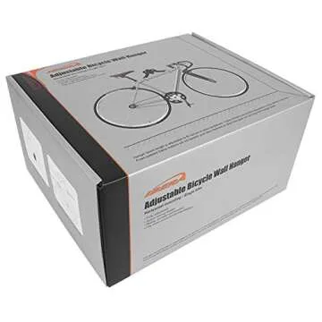 Ibera Horizontal Wall Mount Hanger, Indoor Bicycle Hook Holder Storage Rack for Home or Garage, 45 Degree Adjustable Angle to Keep Bike Level