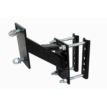 MaxxHaul 50214 Spare Tire Carrier Mount for Utility Boat Trailer Bracket Holds 4 Lugs (4 on 4" Bolt Pattern) and 5 Lugs (5 on 4-1/2" Bolt Pattern) Trailer Wheels