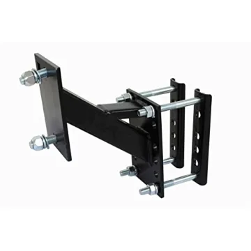 MaxxHaul 50214 Spare Tire Carrier Mount for Utility Boat Trailer Bracket Holds 4 Lugs (4 on 4" Bolt Pattern) and 5 Lugs (5 on 4-1/2" Bolt Pattern) Trailer Wheels