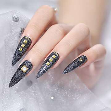 Artdone 12 boxes Nail Rhinestones,Nail Gems Nail Diamonds,Nail Art Studs Nail Crystals Nail Sequins for Nails Kit with 1 Tweezers and 3 Pen for Nail Art Supplies Accessories……