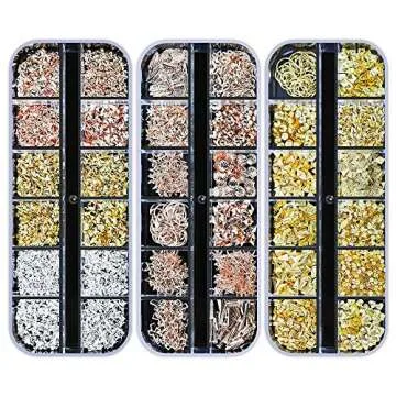 Artdone 12 boxes Nail Rhinestones,Nail Gems Nail Diamonds,Nail Art Studs Nail Crystals Nail Sequins for Nails Kit with 1 Tweezers and 3 Pen for Nail Art Supplies Accessories……