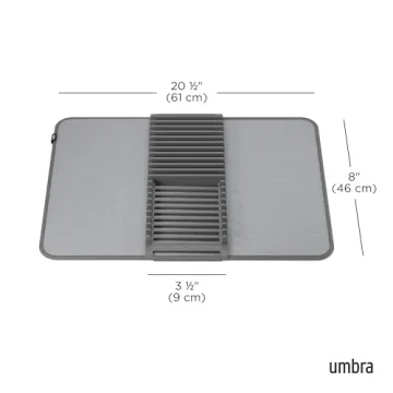 Umbra Udry Dish Drying Rack and Mat - Compact & Chic